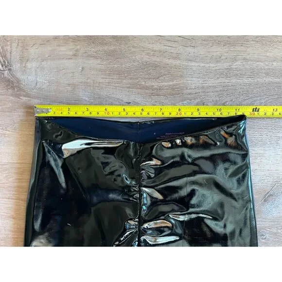 Commando Black Patent Leggings Pants Trousers Women's Size Small - Picture 6 of 9